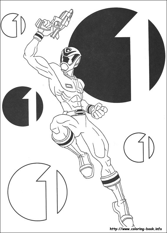 Power Rangers coloring picture